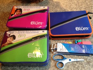 Blum school supply packs