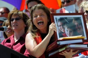We testified and rallied with One Colorado and other supporters of equality.  Photo by Craig Walker, Denver Post